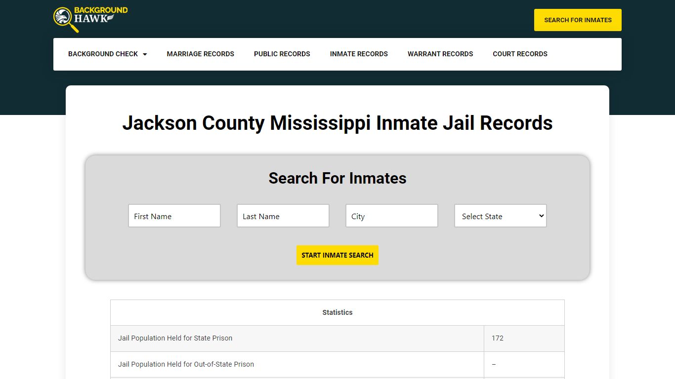 Inmate Jail Records in Jackson County , Mississippi